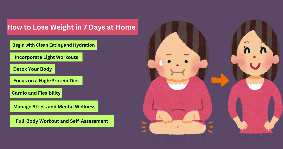 How to Lose Weight in 7 Days at Home